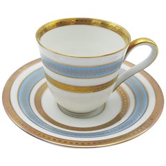 Heinrich Bavaria Porcelain Coffee-Service, 12-Piece Gold Rimmed Bone China Set