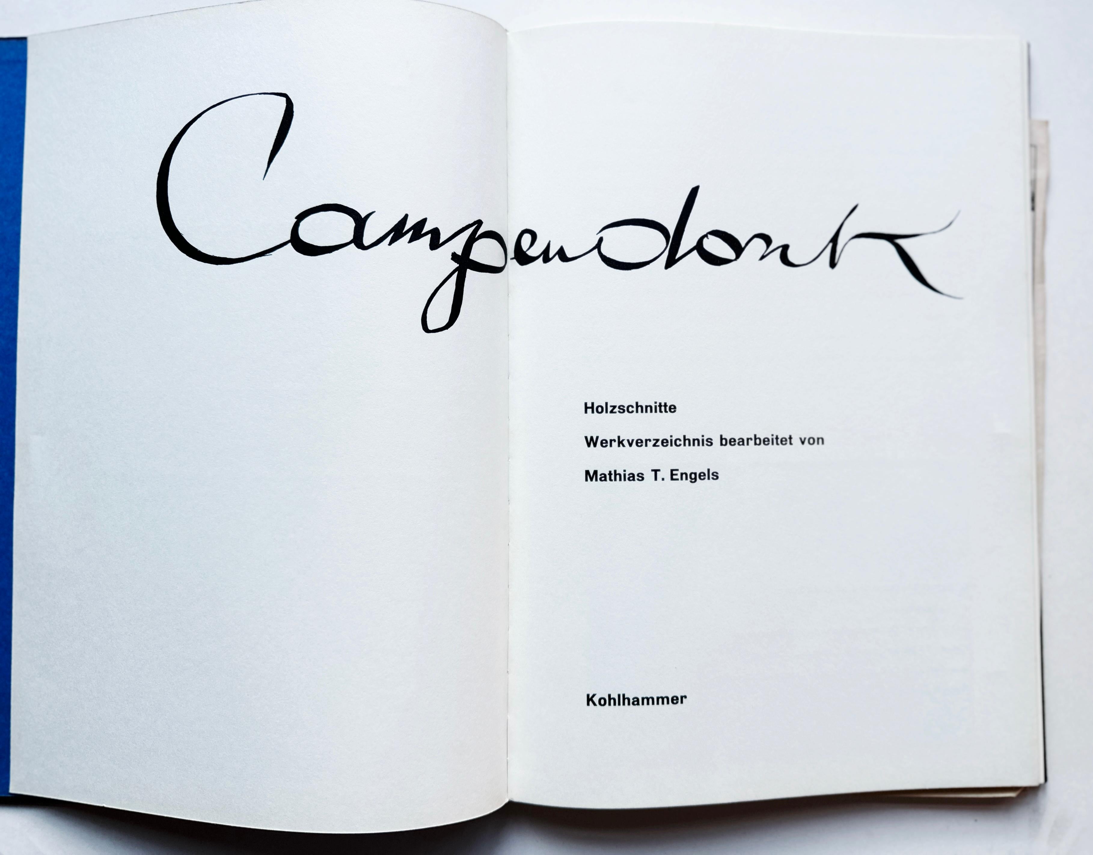 Liegender Weiblicher Akt Mit Kuh Und Ziege Expressionist Woodcut For Sale 3