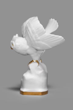 Heinrich & Co. Porcelain  Figurine "EAGLE OWL"