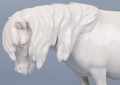 Heinrich Drake Meissen Blanc de Chine Porcelain Shetland Pony