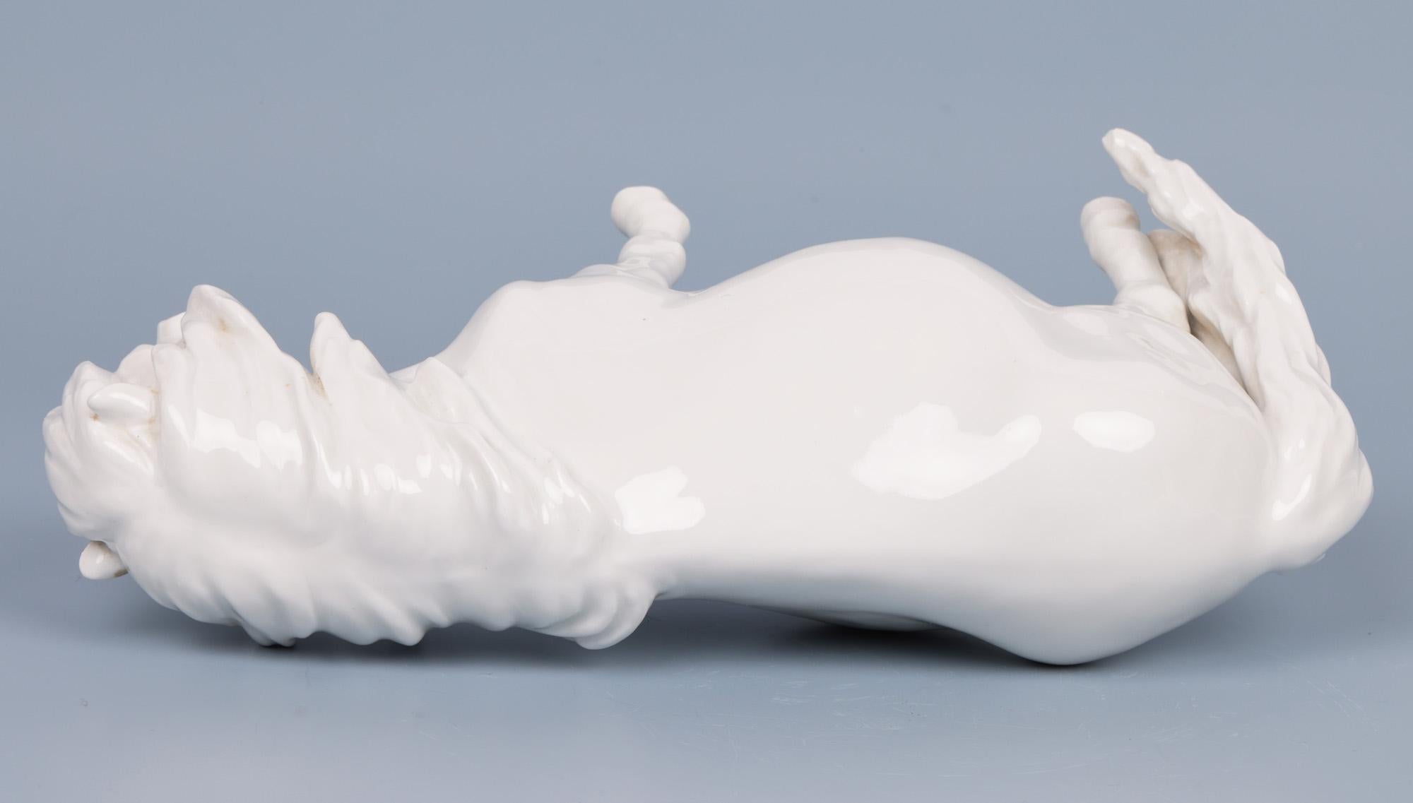 Heinrich Drake Meissen Blanc de Chine Porcelain Shetland Pony 2