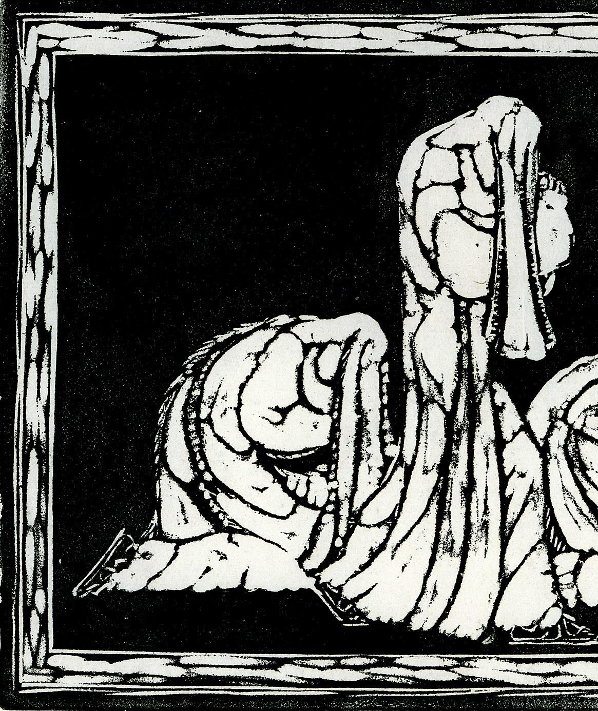 Trauernde. (Mourning) - Expressionist Print by Heinrich Ehmsen