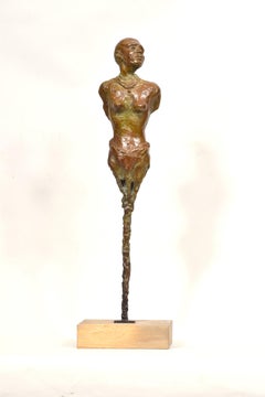 Masai Girl - African Bronze Sculpture