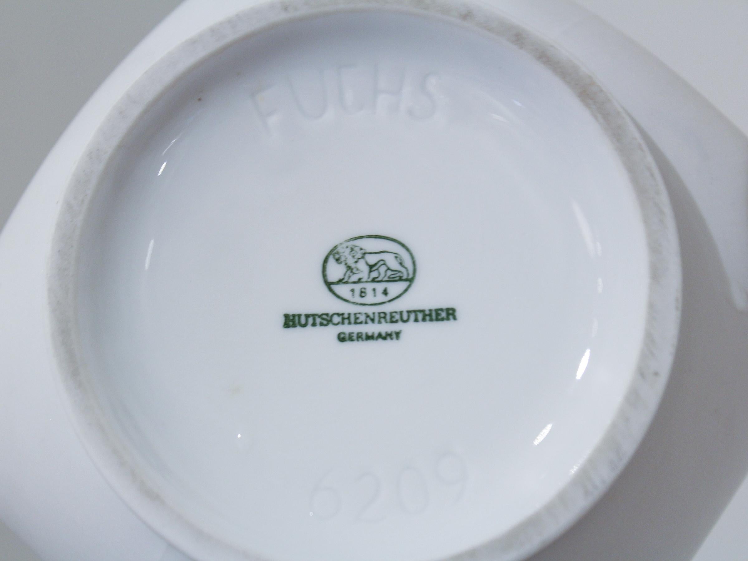 Ceramic Heinrich Fuchs for Hutschenreuther Archais Bisque OP Art Vase For Sale