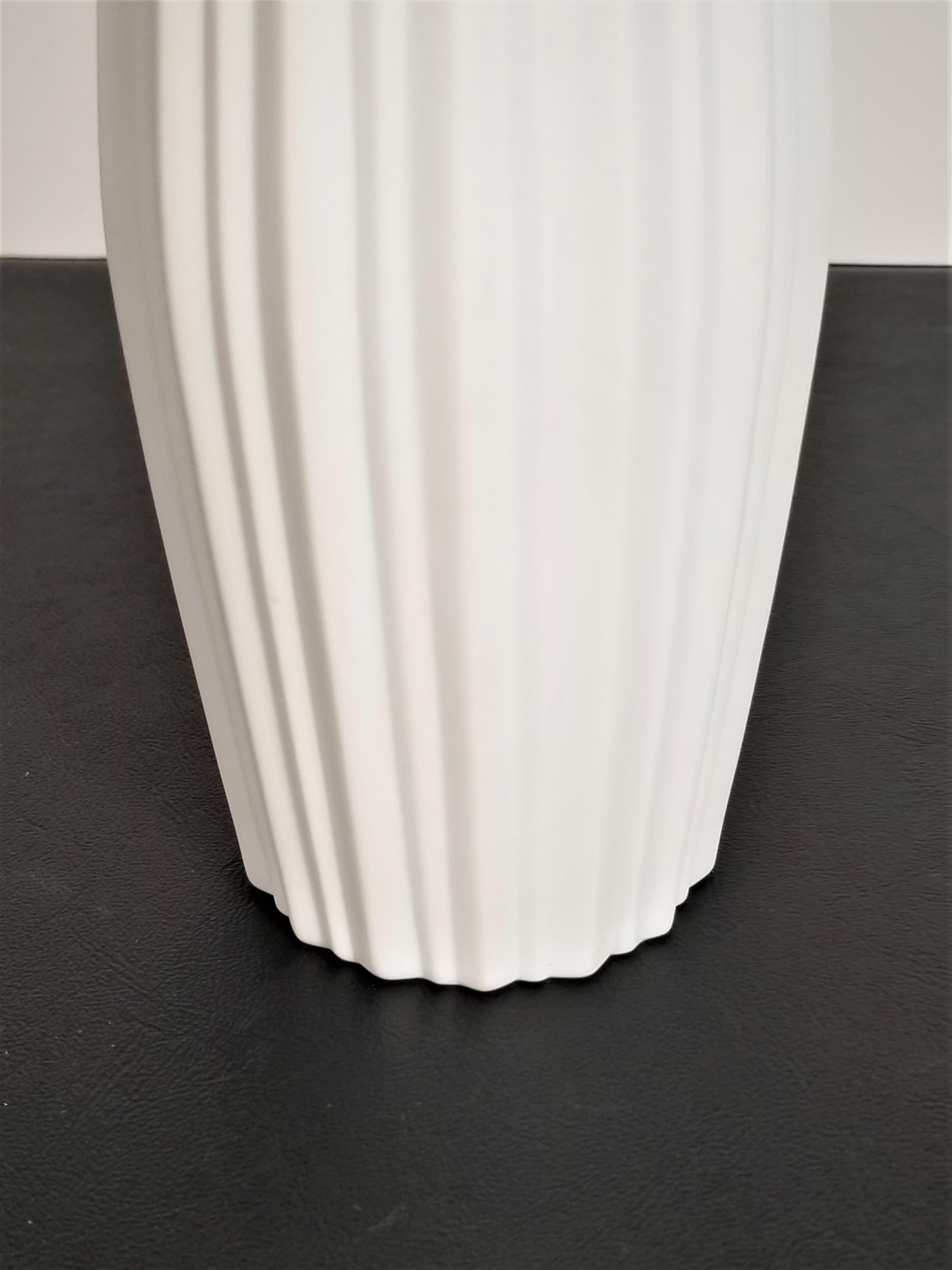 Vase aus weißem Porzellan Heinrich, H&amp;Co Selb Bavaria, Deutschland  4