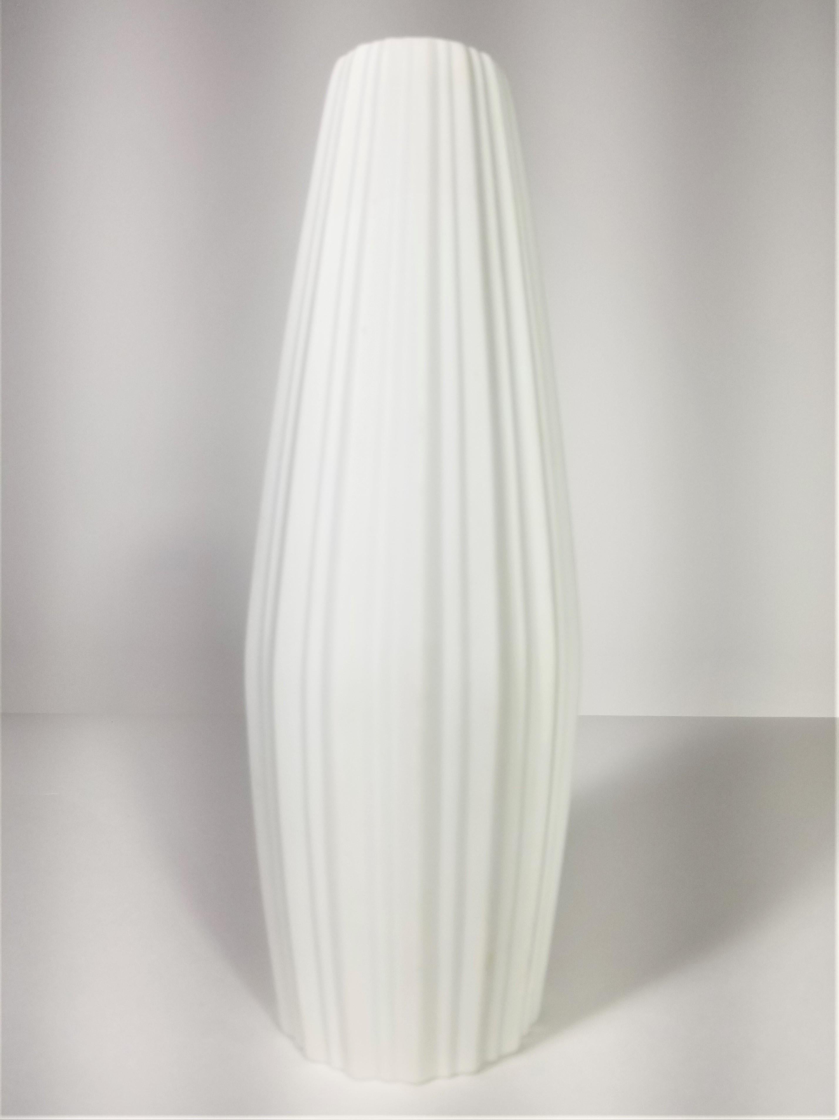 Vase aus weißem Porzellan Heinrich, H&amp;Co Selb Bavaria, Deutschland  9
