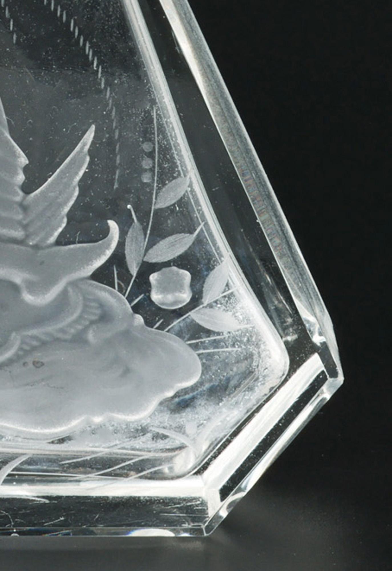 Heinrich Hoffmann Art Deco Parrot Glass Perfume Bottle 9