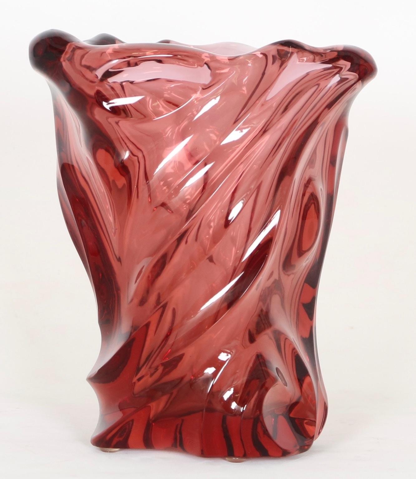 Art Deco Heinrich Hussmann for Moser Czech Crystal Vase