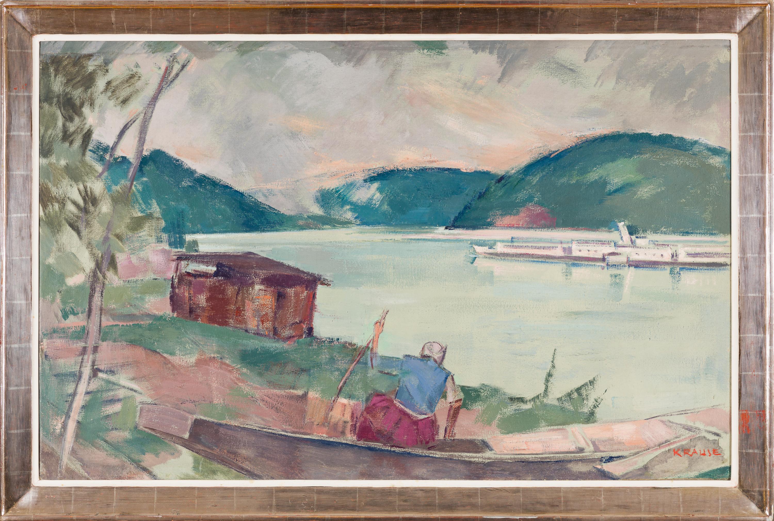 Donau - Painting de Heinrich Krause
