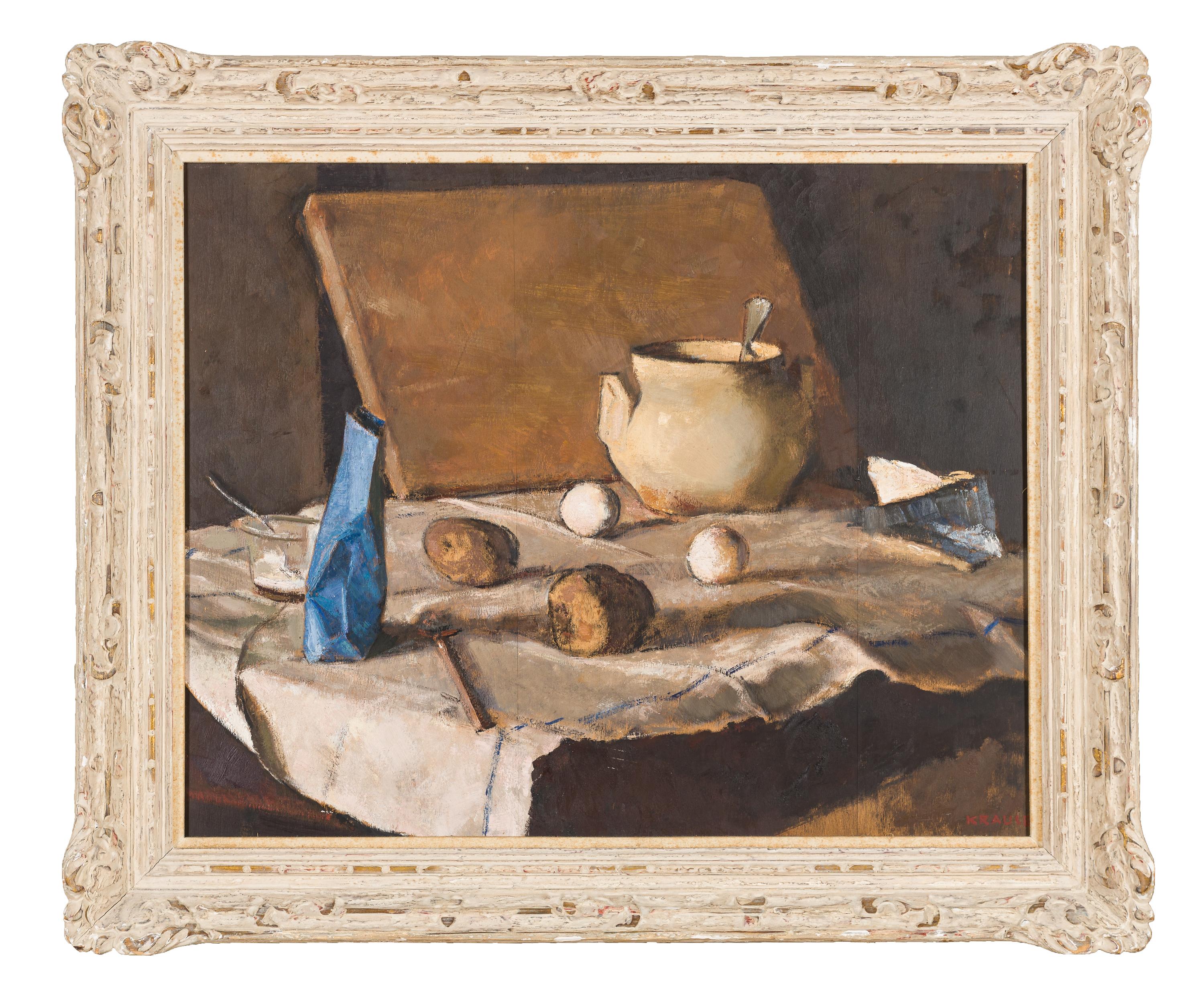 Küchenstillleben - Painting di Heinrich Krause