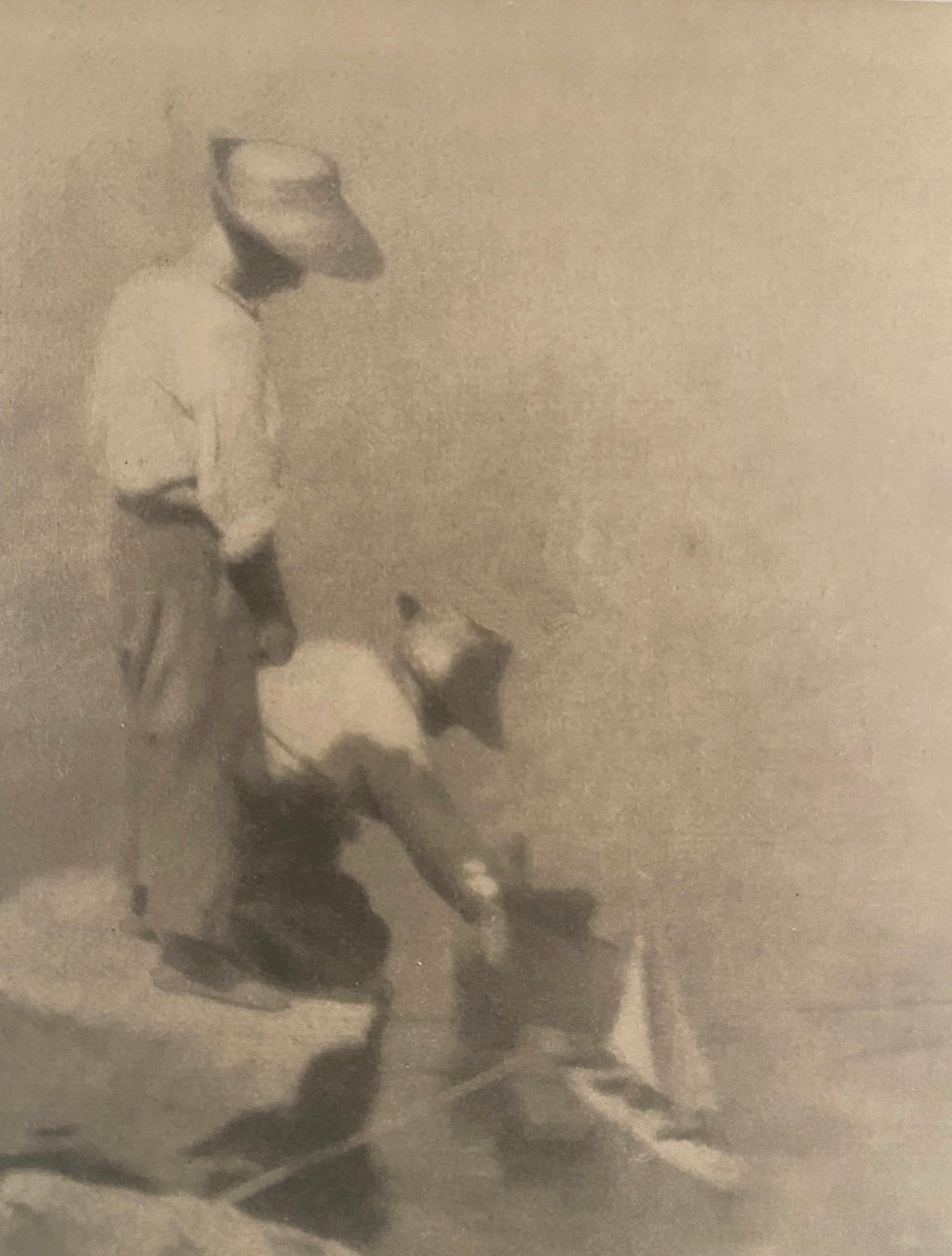 Boîtes à voile (Edeltrude et Walter avec voiliers) - Impressionnisme Photograph par Heinrich Kuhn