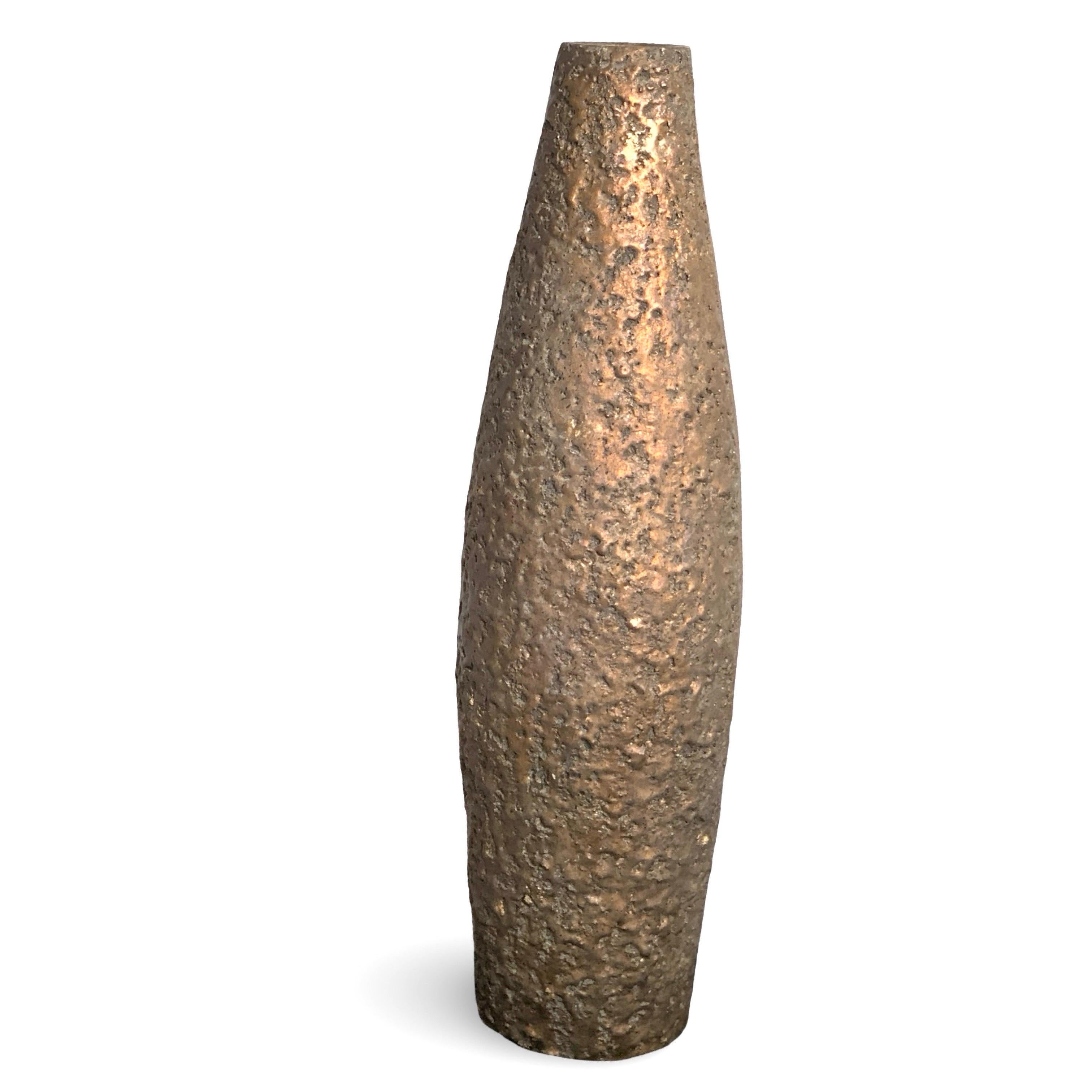 Heinrich Meister Mid Century Orig Large Tower Brutalist Vase, Schweiz im Angebot 5