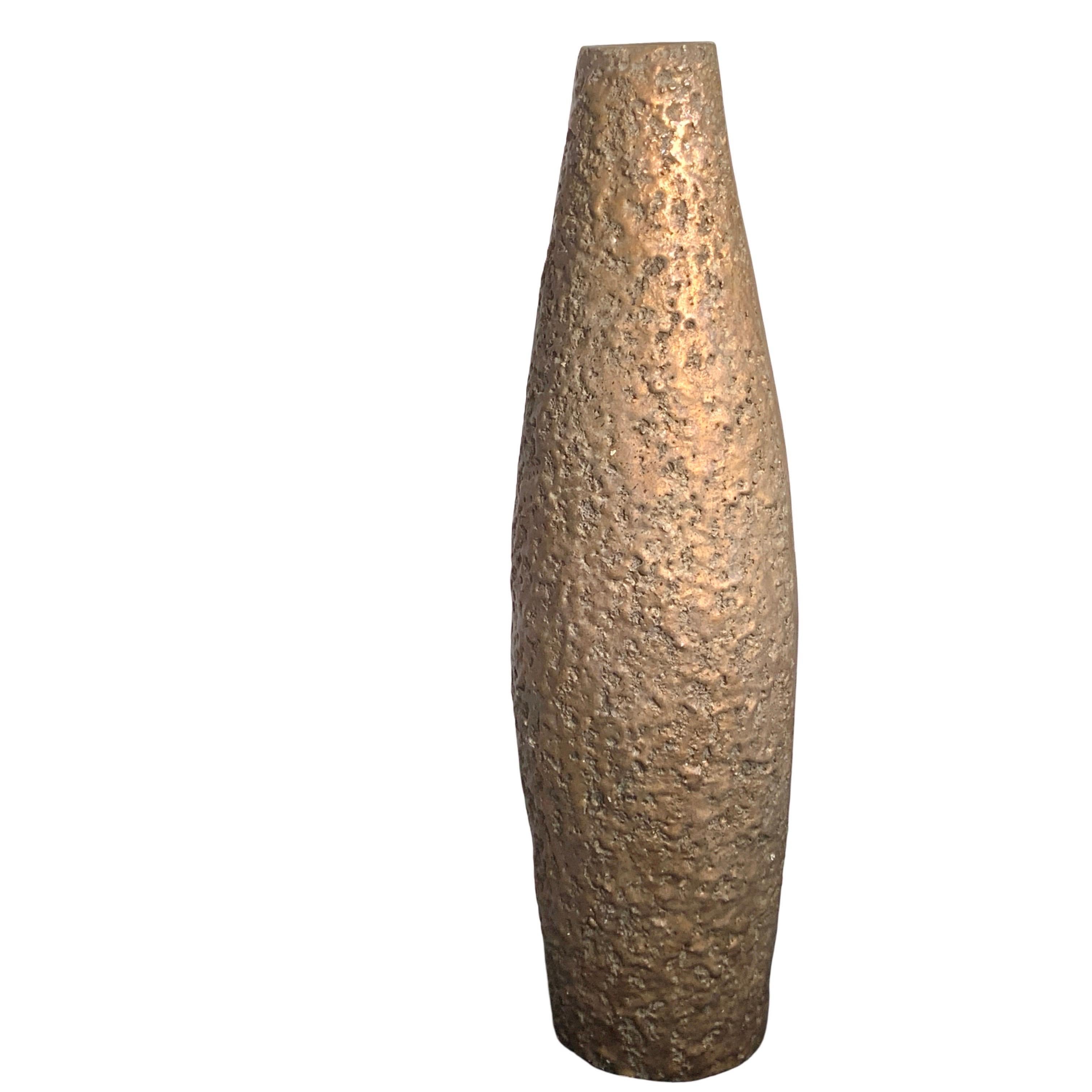 Heinrich Meister Mid Century Orig Large Tower Brutalist Vase, Schweiz im Angebot 6
