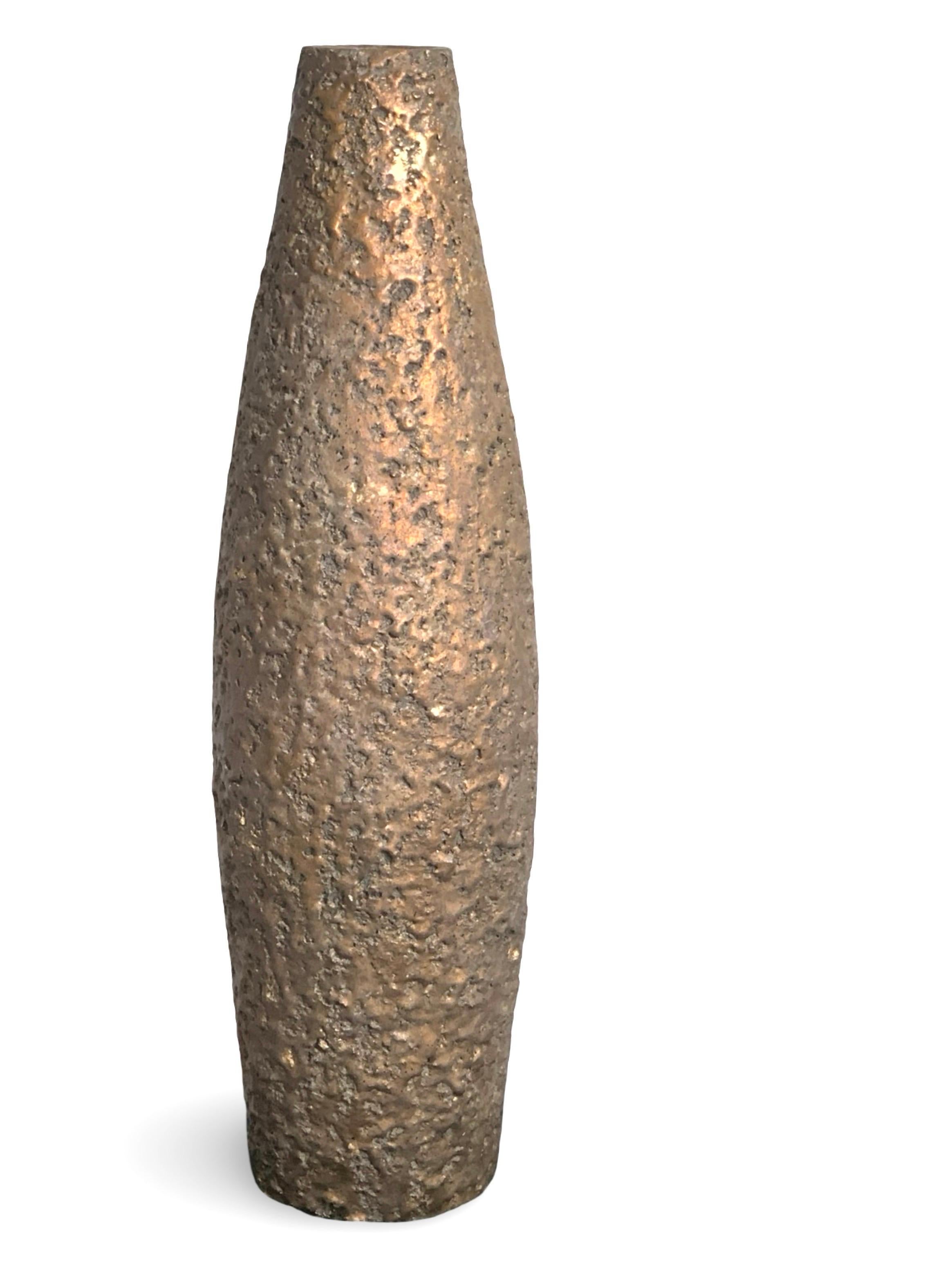 Heinrich Meister Mid Century Orig Large Tower Brutalist Vase, Schweiz (Mitte des 20. Jahrhunderts) im Angebot