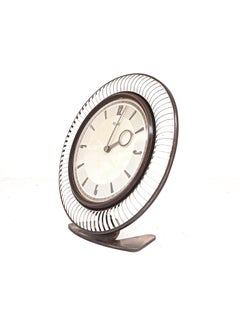 Heinrich Moller design Kienzle years '30 minimal neoclassic deskclock decò 8days