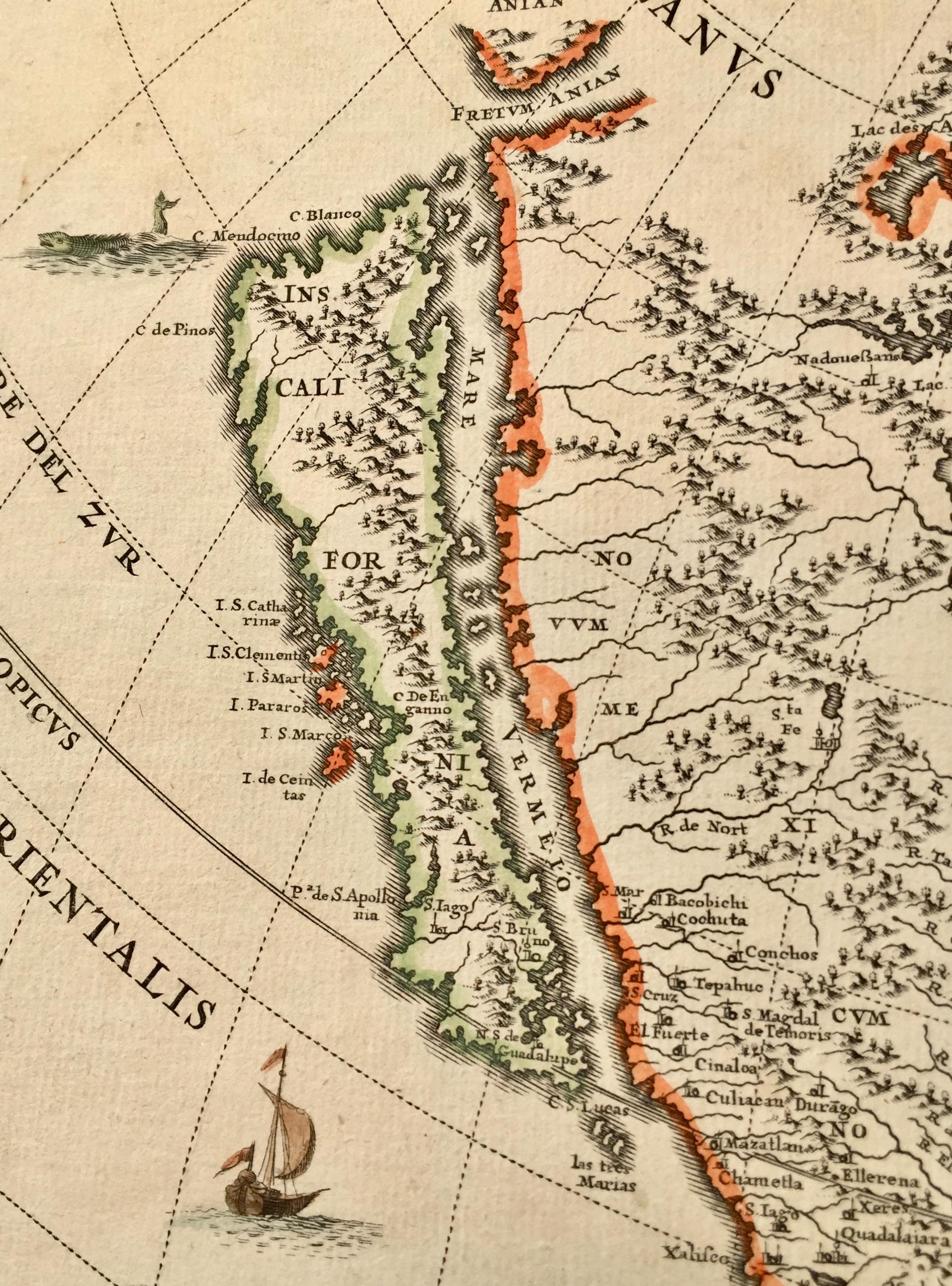 old maps of california island