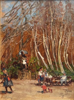 Heinrich Jindrich Tomec, Painting 1916, Czech/Austrian Impressionist, Vienna