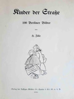 Kinder der Strasse – illustriertes Buch von Heinrich Zille – 1908