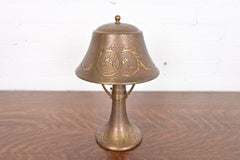 Heintz Antique Arts & Crafts Bronze Desk Lamp