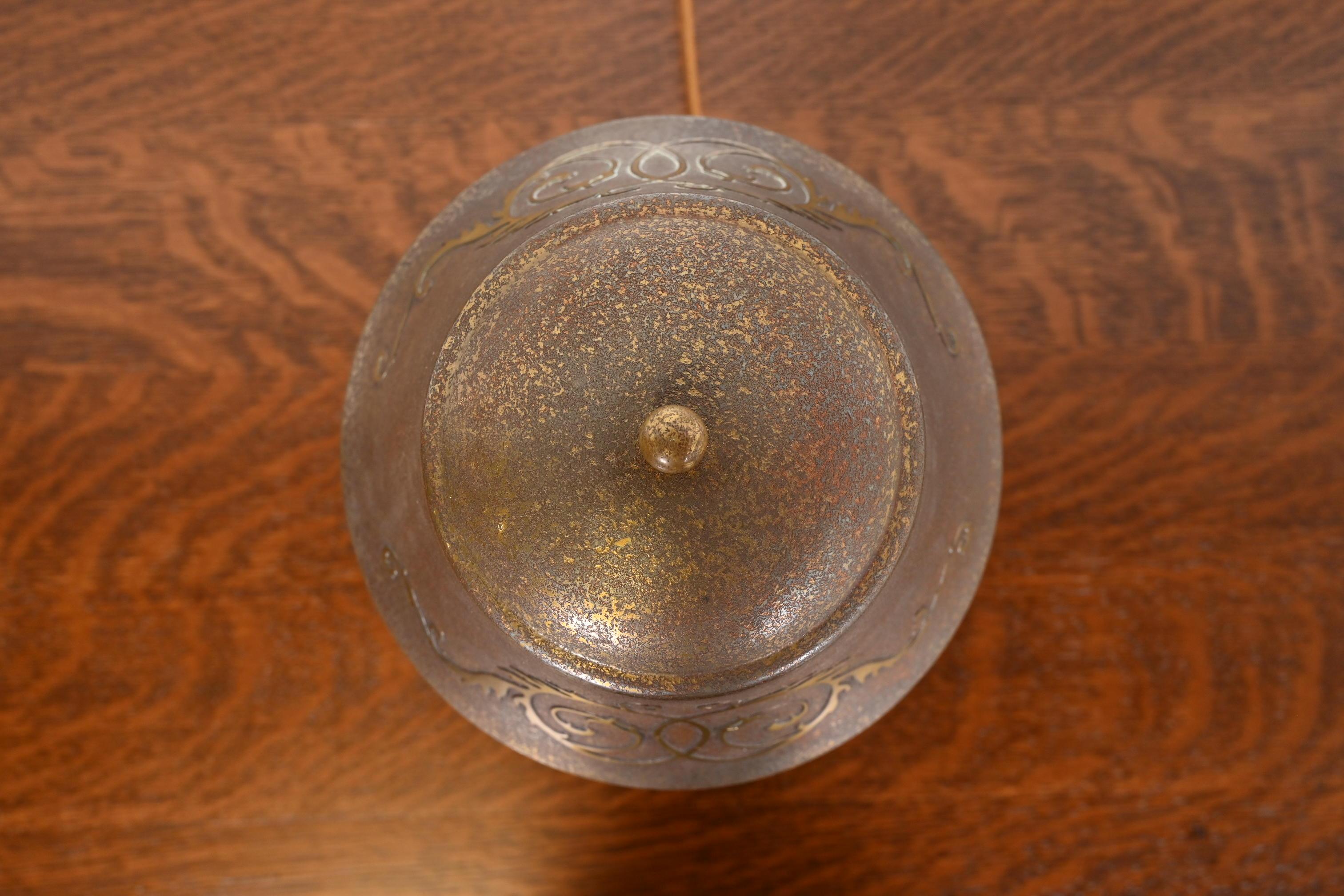 20th Century Heintz Antique Arts & Crafts Bronze Desk Lamp