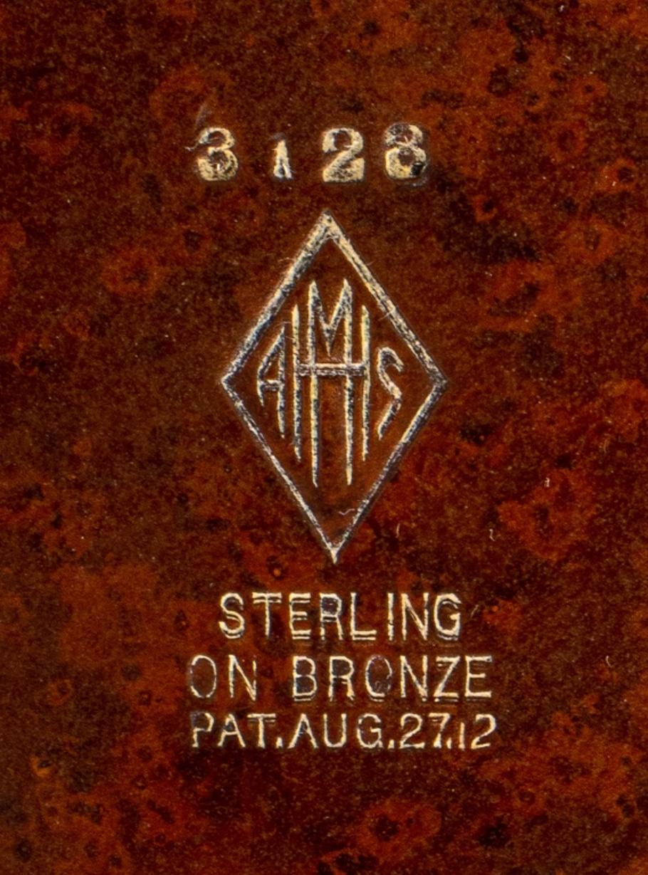 Heintz Art Metal Sterling on Bronze Candlesticks 1