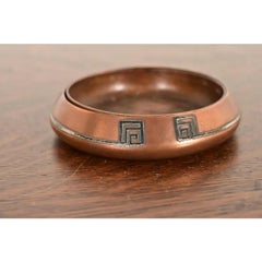 Cenicero o Catchall Heintz Arts & Crafts Plata de Ley sobre Bronce