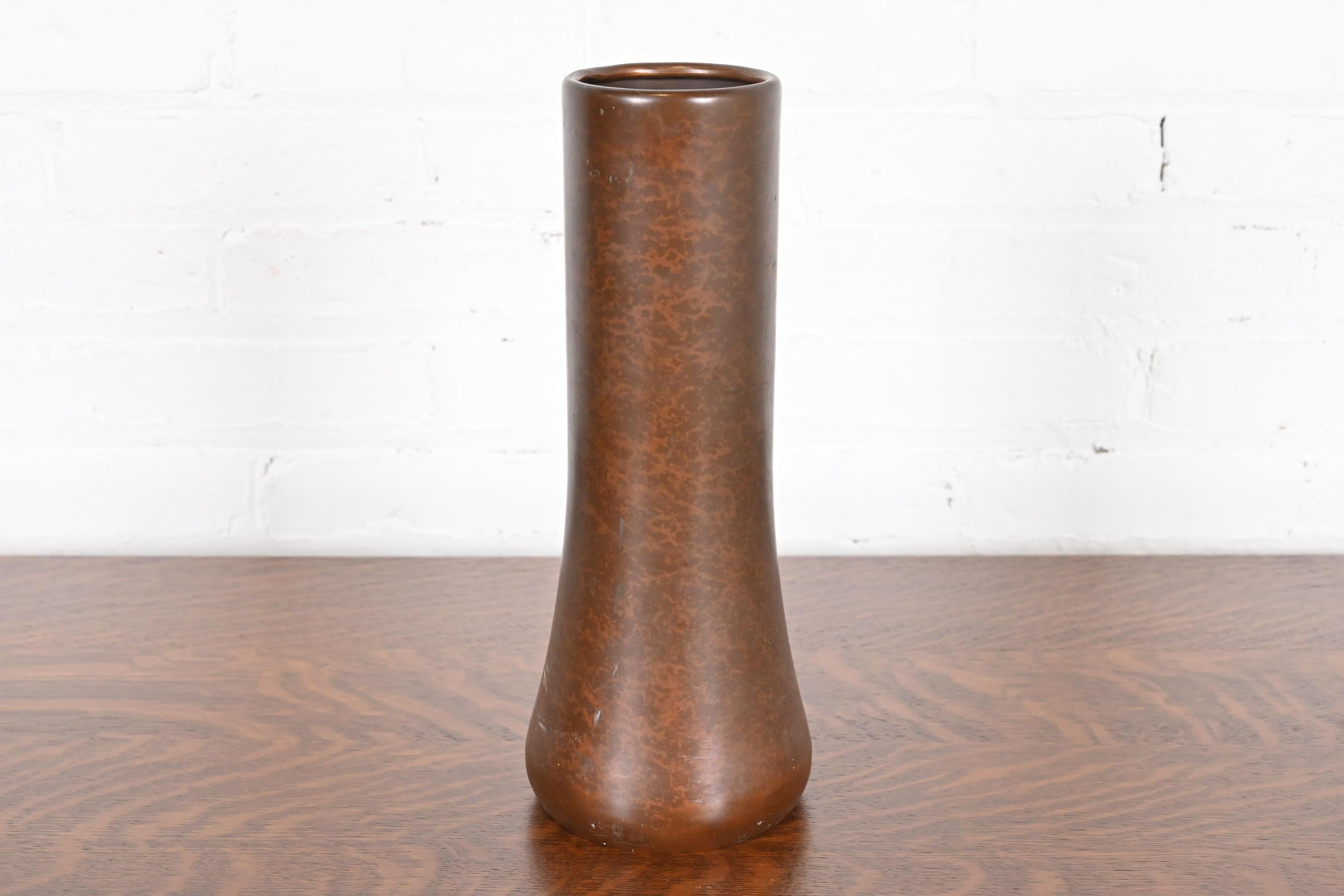 Vaso grande in argento e bronzo di Heintz Arts & Crafts in vendita 2