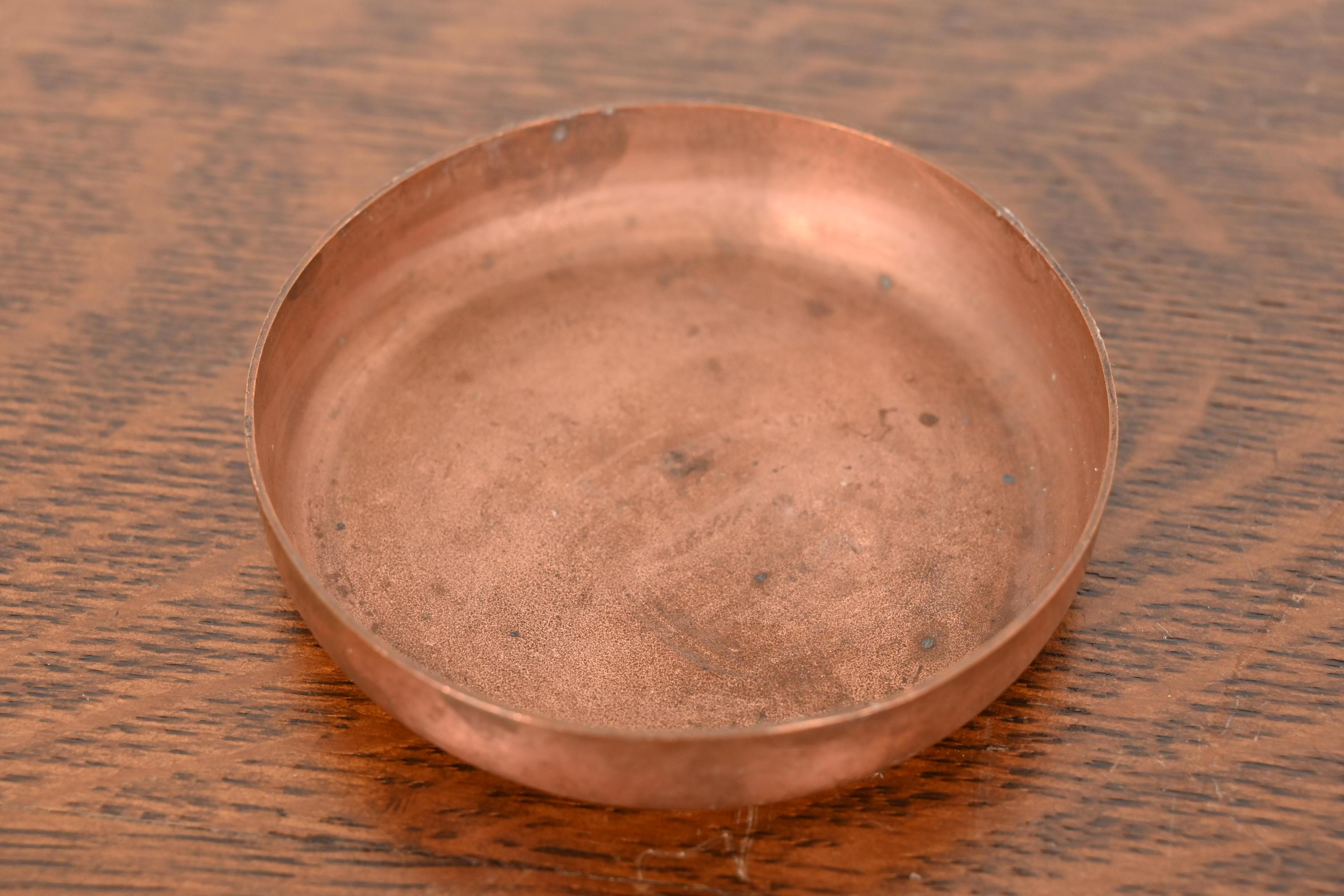 Heintz Arts & Crafts Sterling Silber auf Bronze Nesting Aschenbecher oder Catchalls im Angebot 2