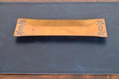 Heintz Arts & Crafts Sterling Silver on Bronze Pen Tray