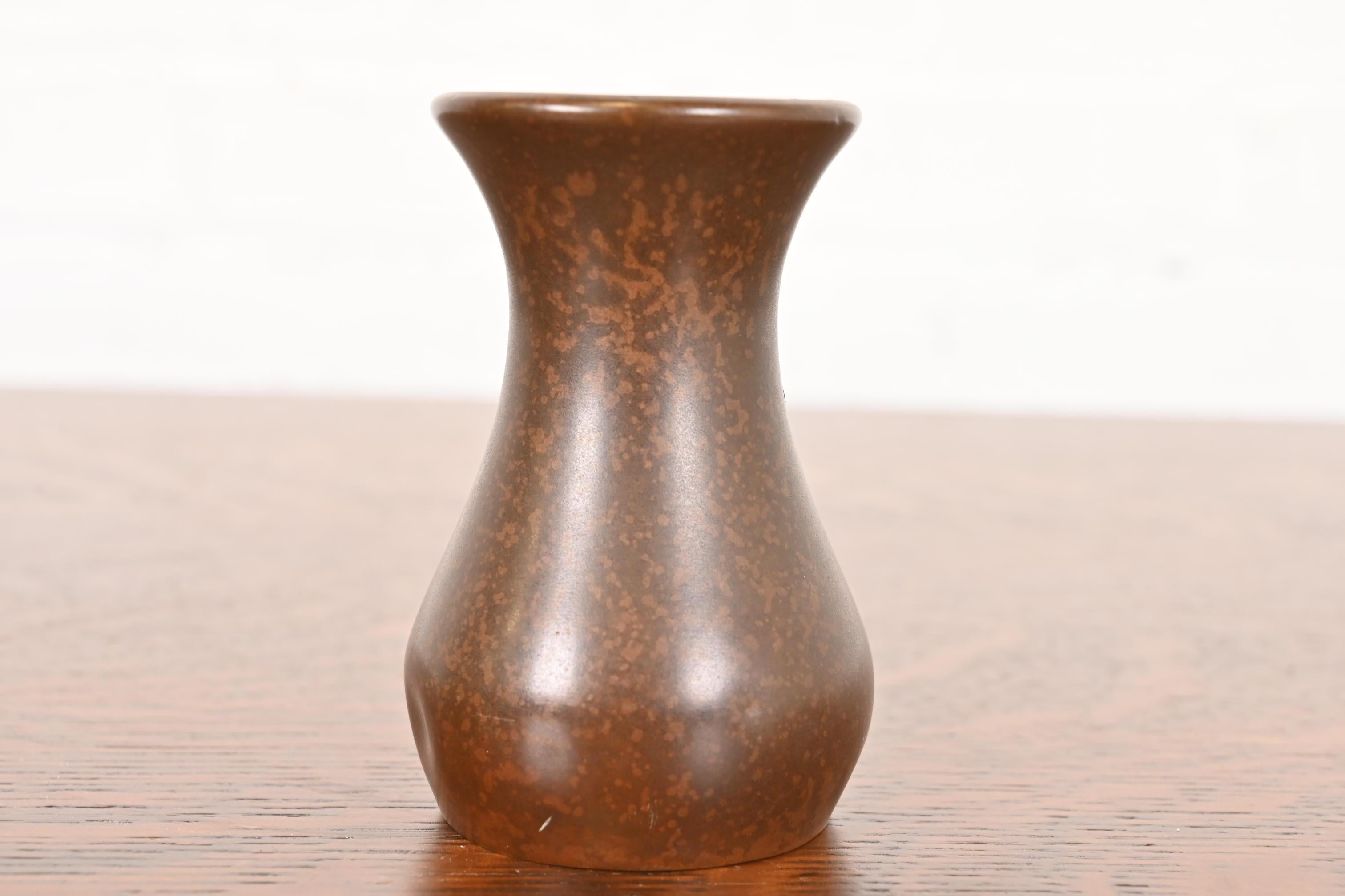 Vaso Petite in argento e bronzo di Heintz Arts & Crafts In condizioni buone in vendita a South Bend, IN