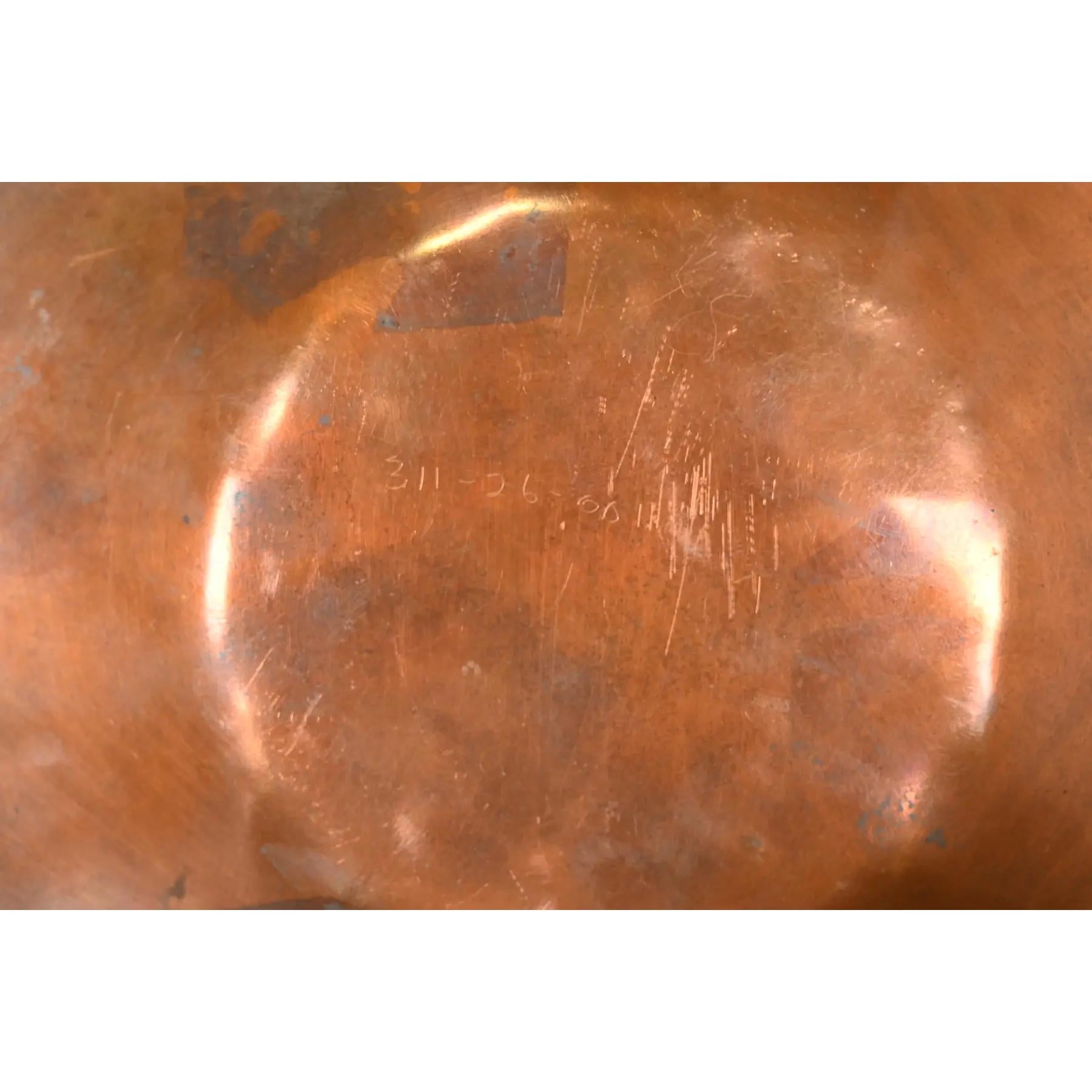 Heintz Arts & Crafts Plata de ley sobre placa de bronce en venta 2