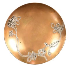 Heintz Arts & Crafts Sterling Silver on Bronze Plate