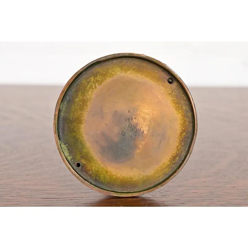 Vaso a bocciolo alto in argento e bronzo di Heintz Arts & Crafts in vendita 4