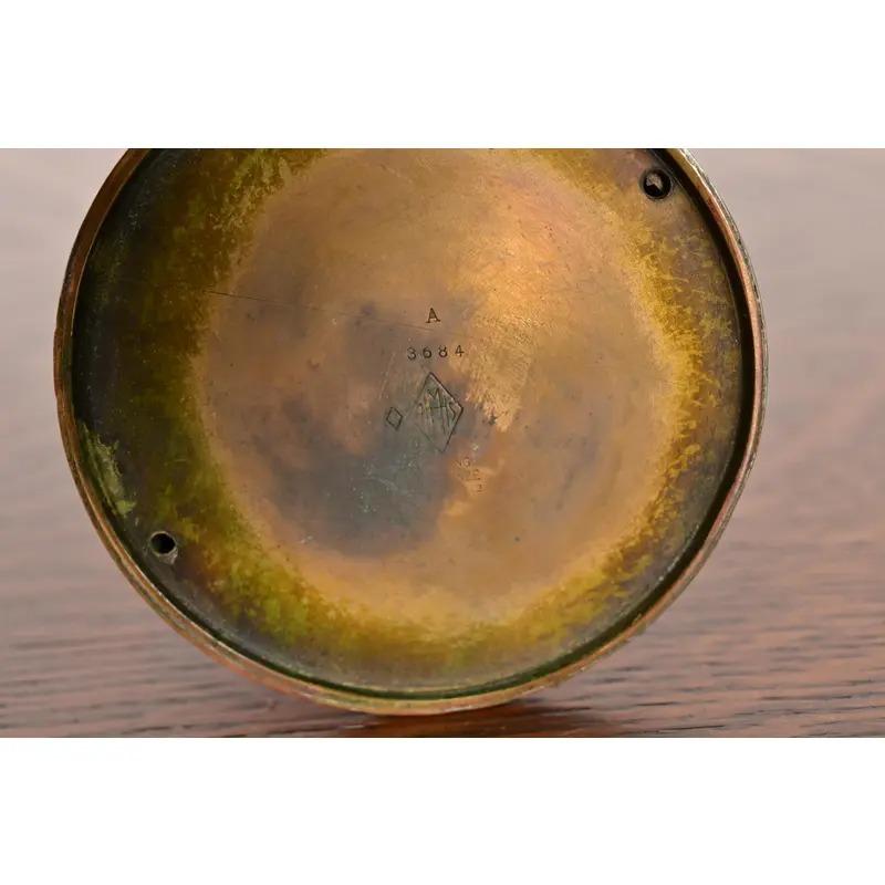 Vaso a bocciolo alto in argento e bronzo di Heintz Arts & Crafts in vendita 5