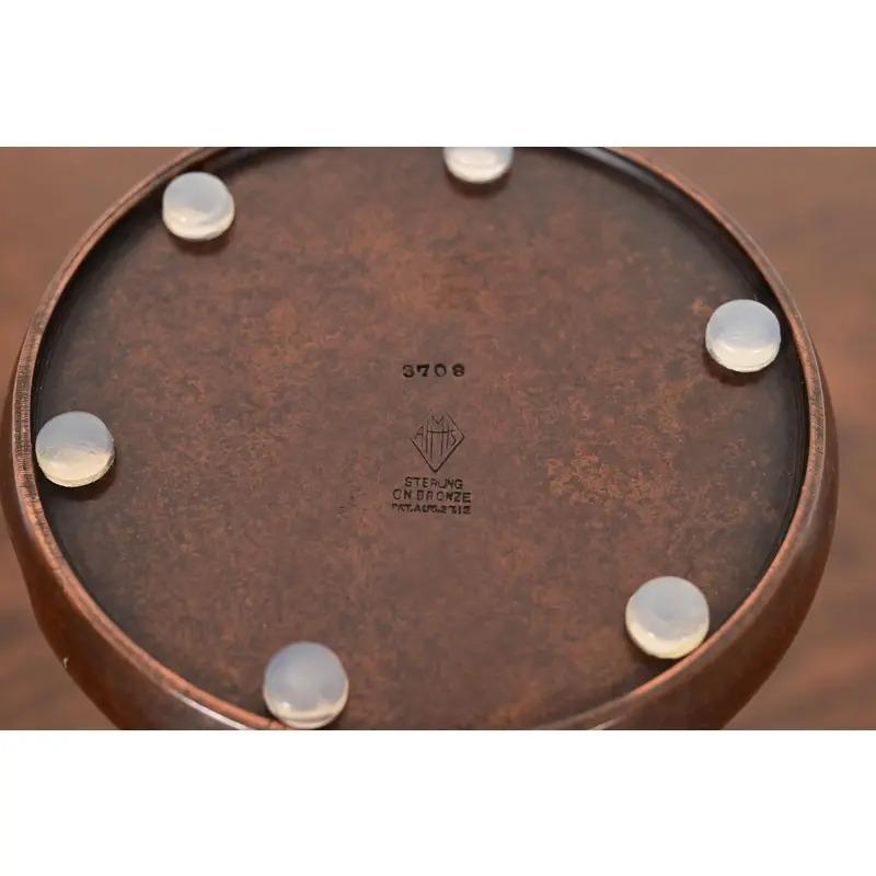 Vaso Heintz Arts & Crafts in argento e bronzo in vendita 4