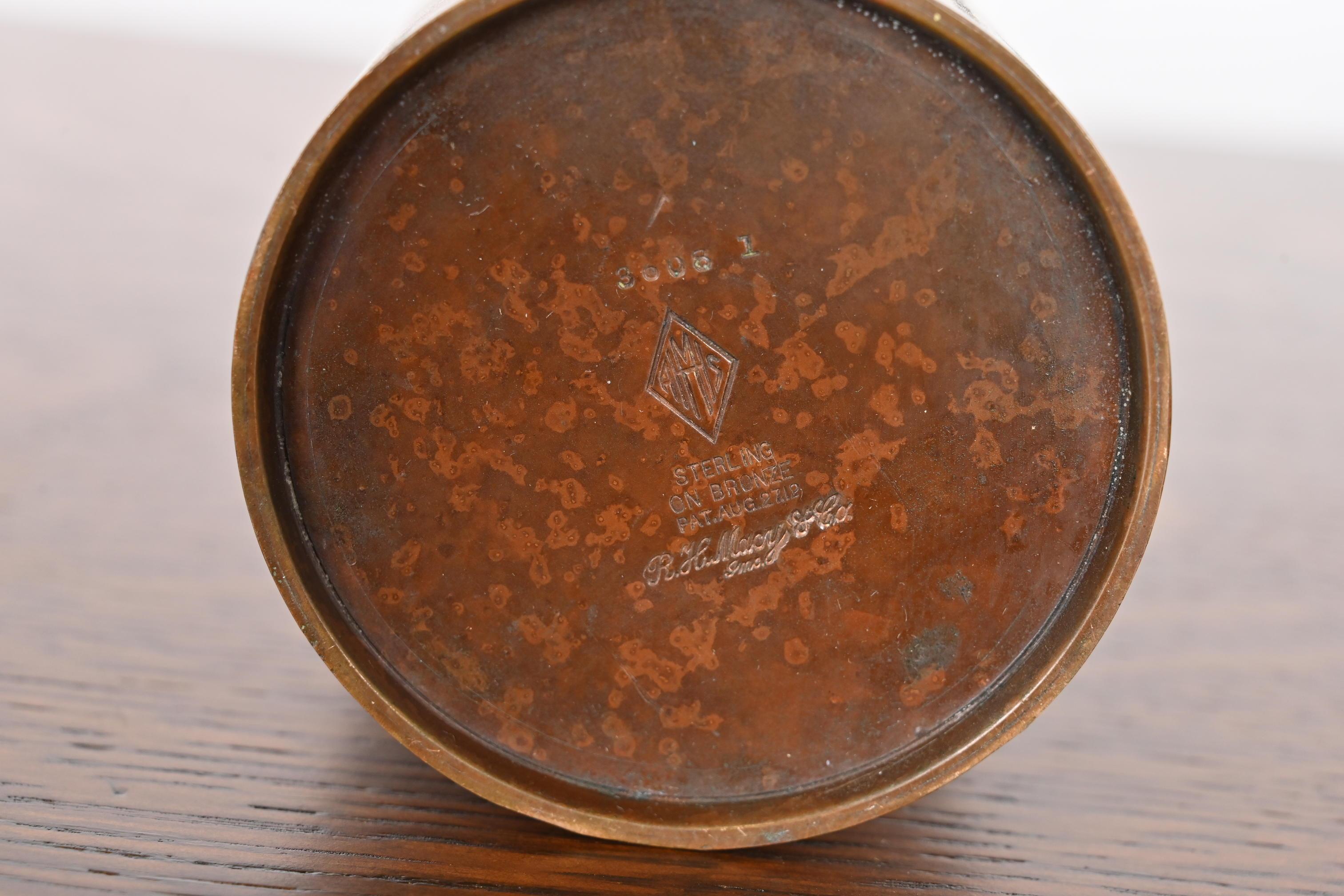 Vaso Heintz Arts & Crafts in argento e bronzo in vendita 6