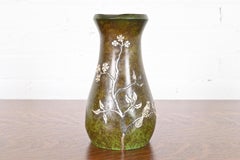 Heintz Arts & Crafts Sterling Silver on Bronze Vase