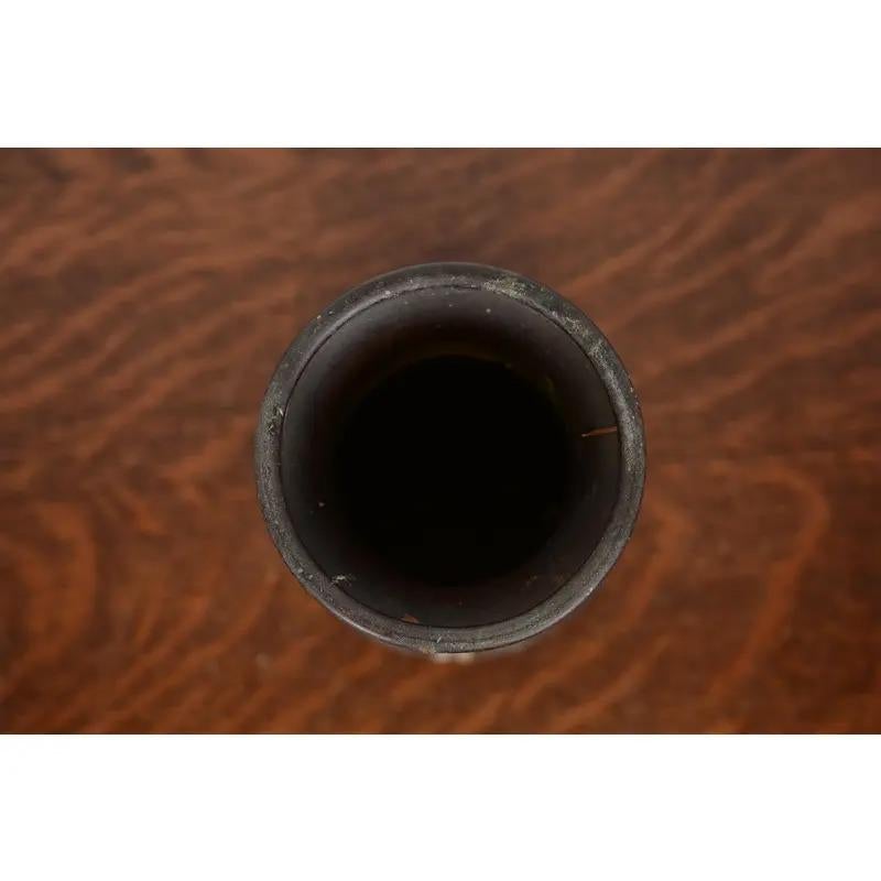 XX secolo Vaso Heintz Arts & Crafts in argento e bronzo in vendita