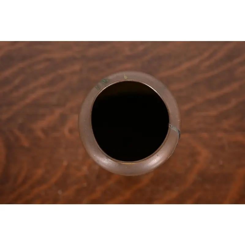 XX secolo Vaso Heintz Arts & Crafts in argento e bronzo in vendita