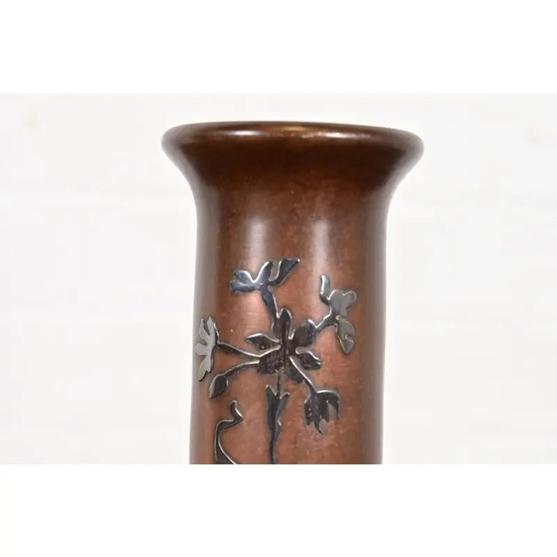 XX secolo Vaso Heintz Arts & Crafts in argento e bronzo in vendita