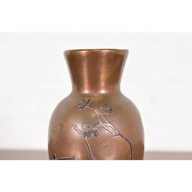 Argento 925 Vaso Heintz Arts & Crafts in argento e bronzo in vendita