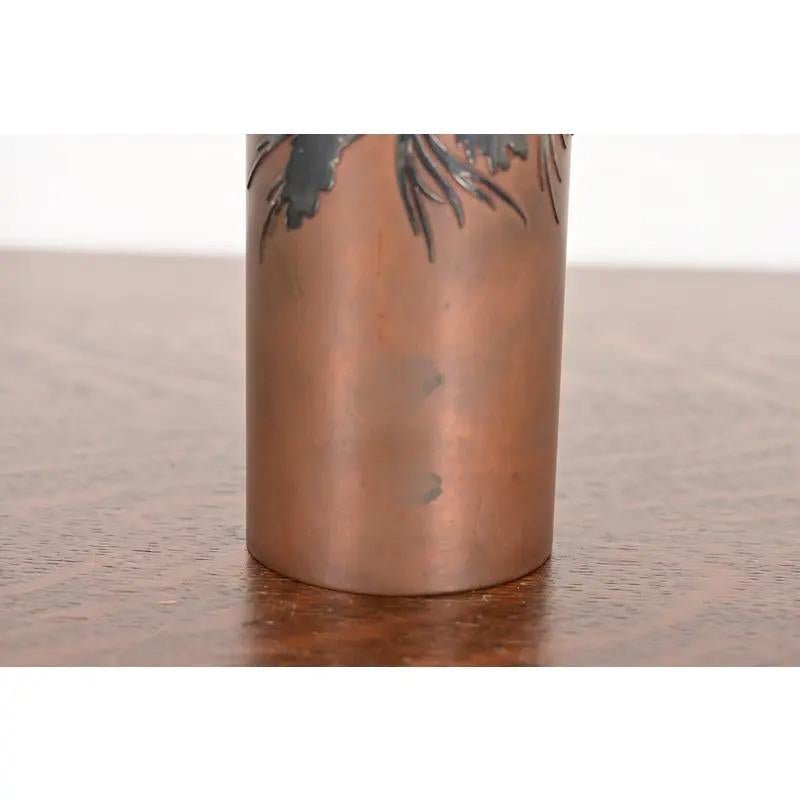 Vaso Heintz Arts & Crafts in argento e bronzo in vendita 1