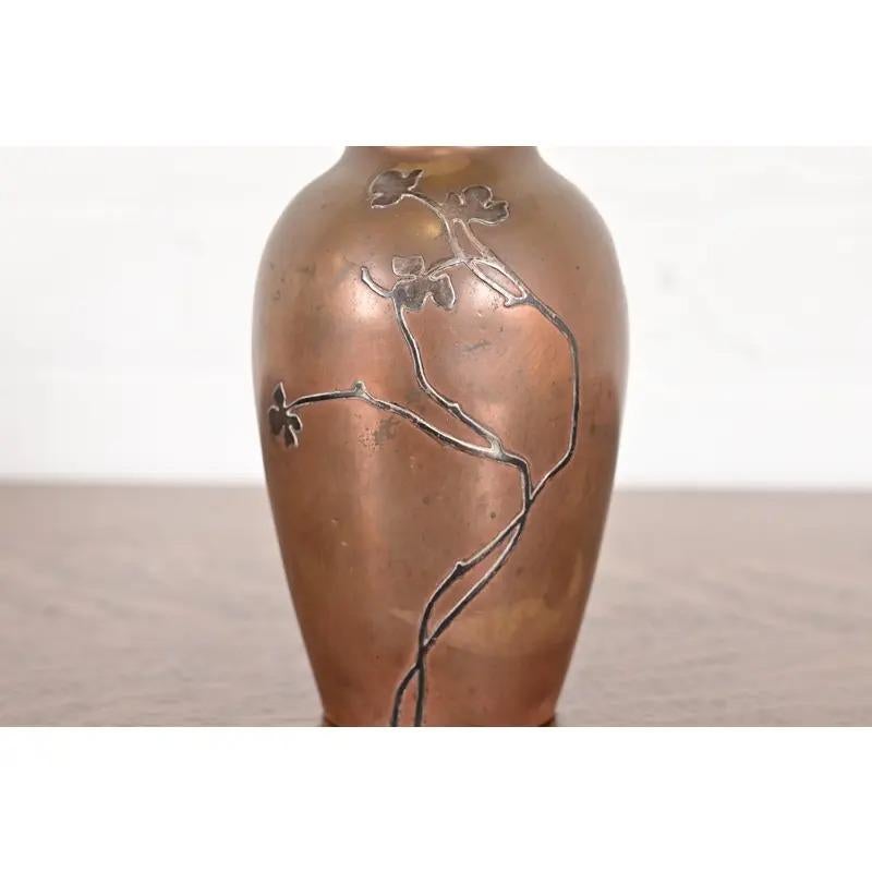 Vaso Heintz Arts & Crafts in argento e bronzo in vendita 1