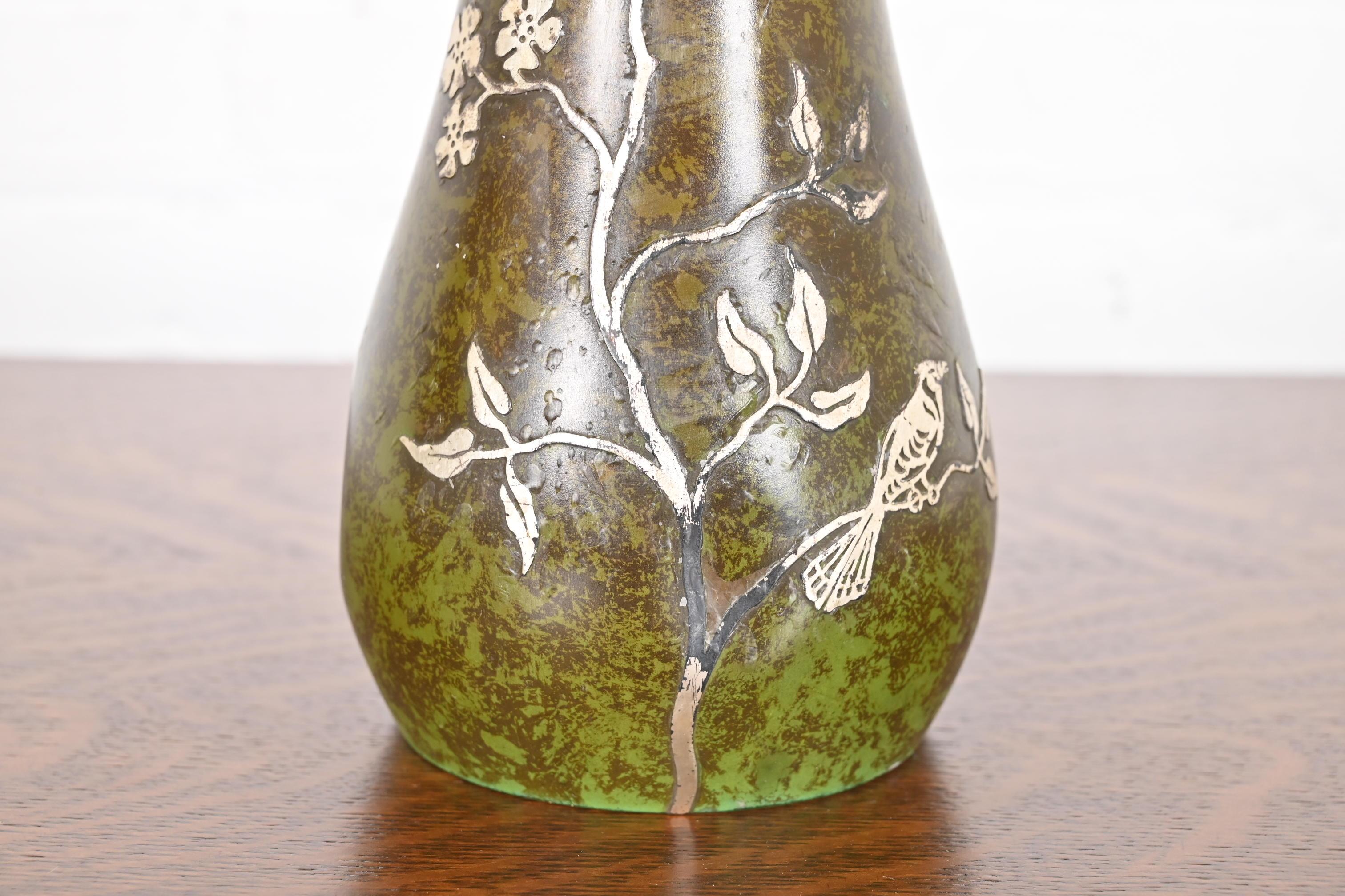 Vaso Heintz Arts & Crafts in argento e bronzo in vendita 1