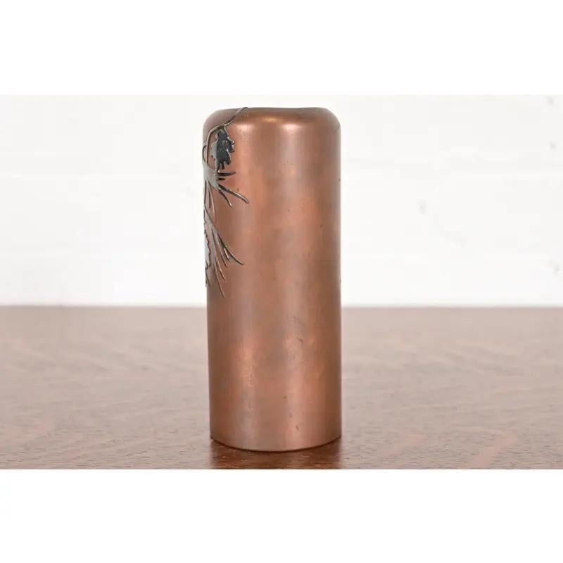 Vaso Heintz Arts & Crafts in argento e bronzo in vendita 2