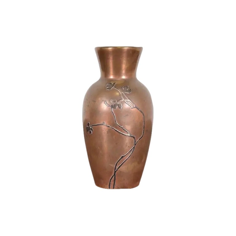 Vaso Heintz Arts & Crafts in argento e bronzo
