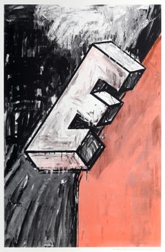 The Letter E, Pop Art Screenprint by Heinz Edelmann