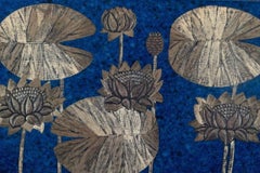 Heinz Erret (1920-2003) for Gustavsberg. Ceramic Wall Plaque with Flowers