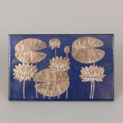 Placa de pared de cerámica «White Water Lily» de Heinz Erret Gustavsberg