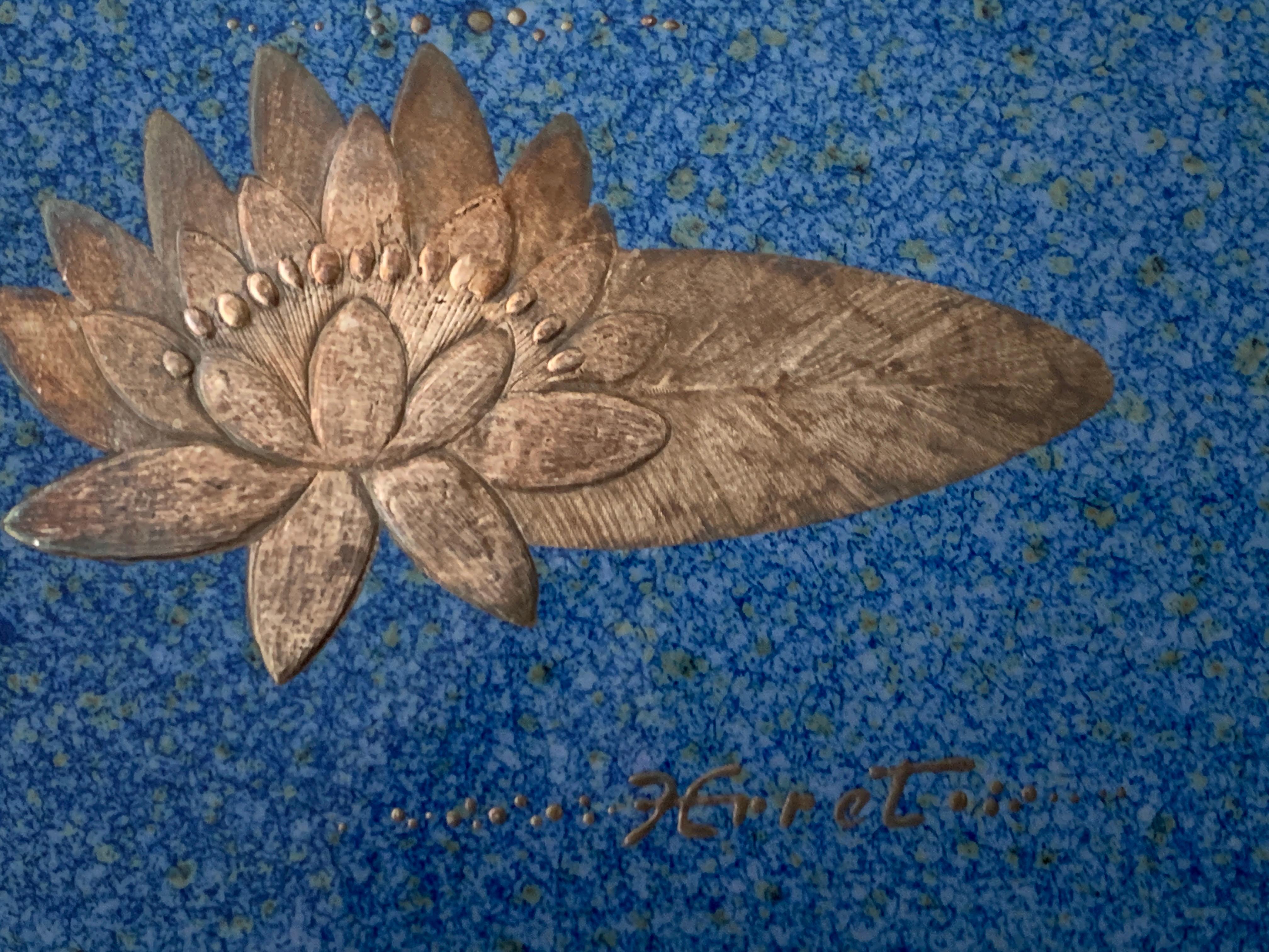 Art Nouveau Heinz Erret Klosterberget hand painted rectangular wall relief